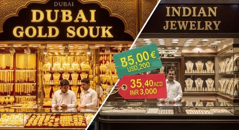 Why gold cheaper in Dubai than India