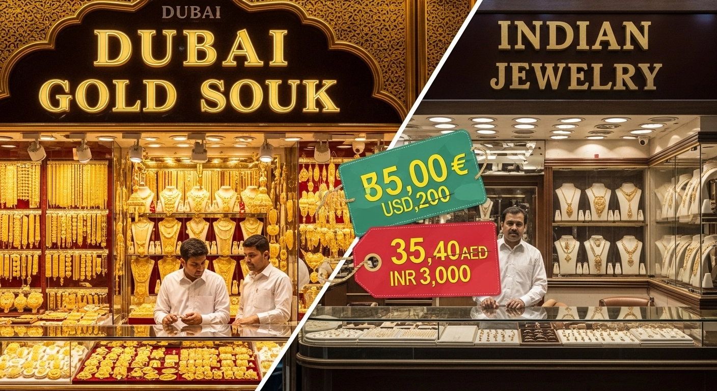 Why gold cheaper in Dubai than India