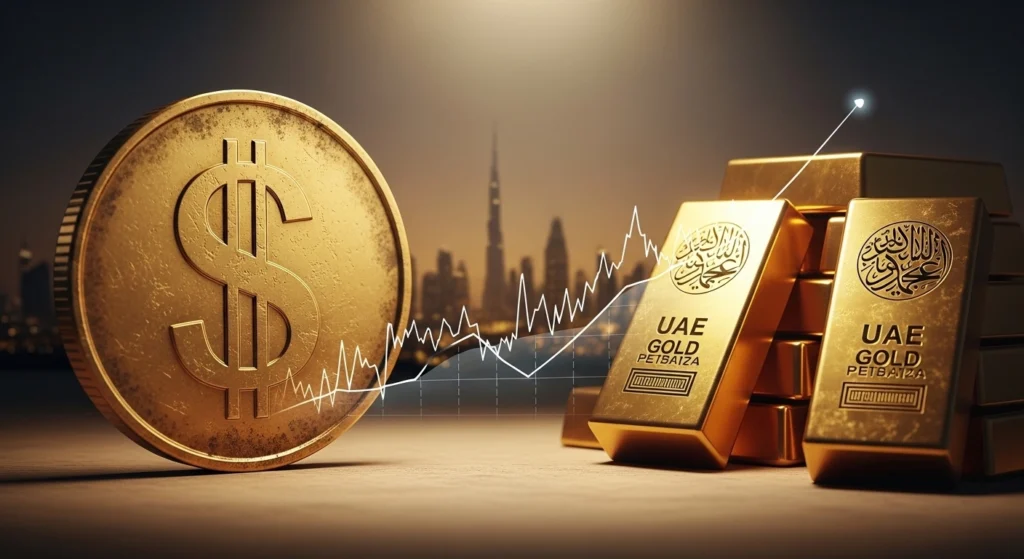 Does USD affect gold price in UAE?