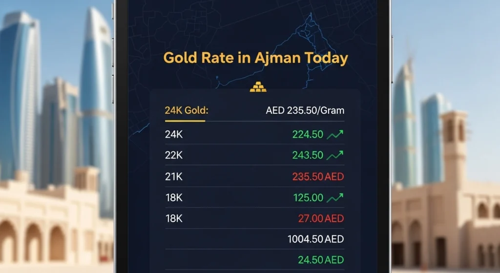 Gold rate in Ajman