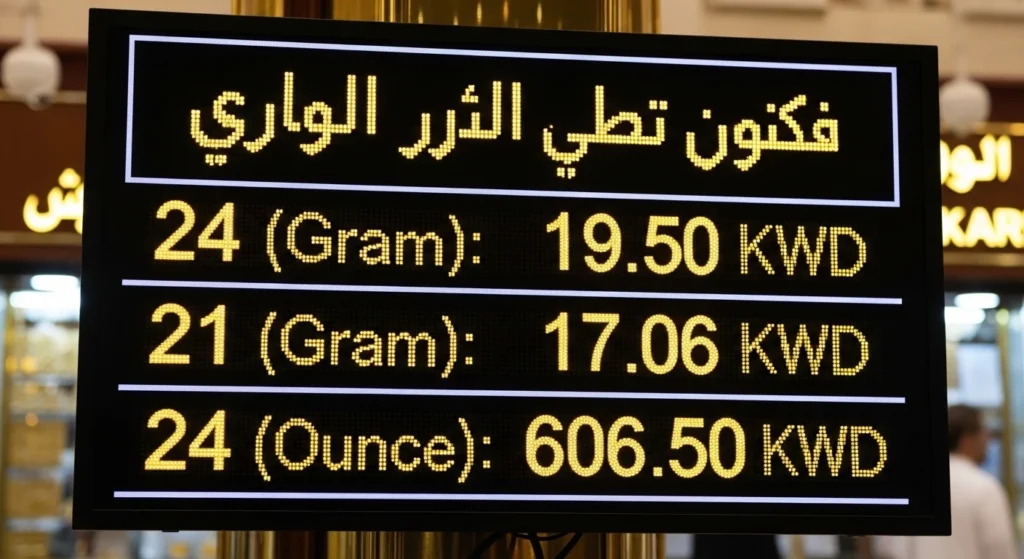 Gold price in Kuwait