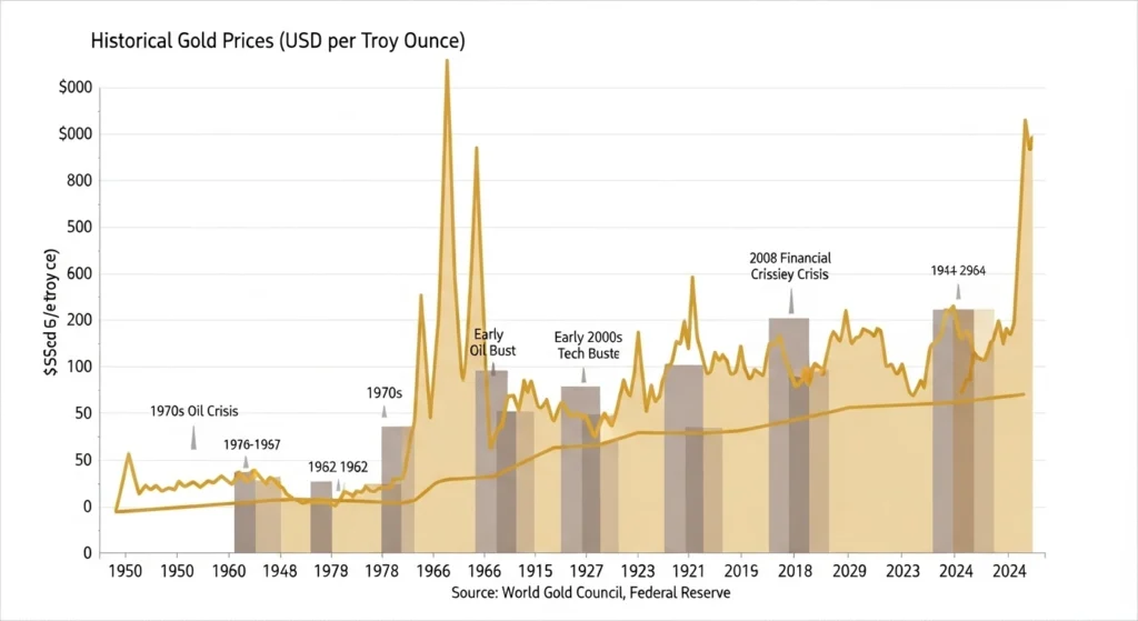 gold price history chart