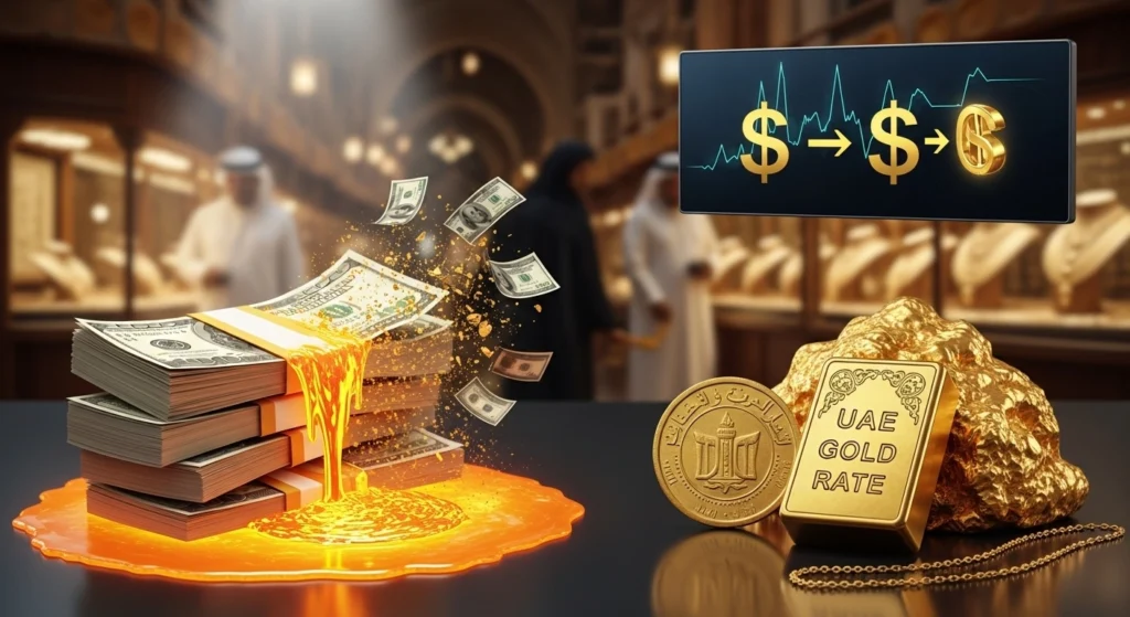 uae gold and dollars