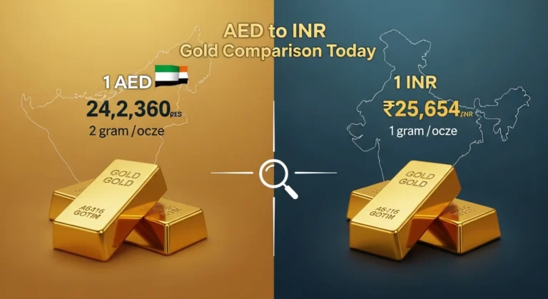 AED to INR Gold Comparison Today