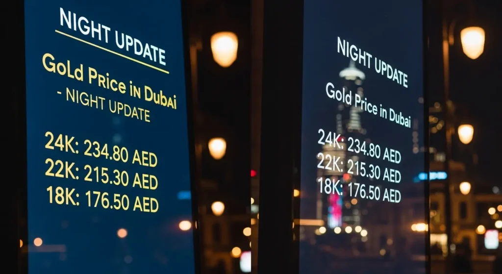 Gold Price in Dubai Morning