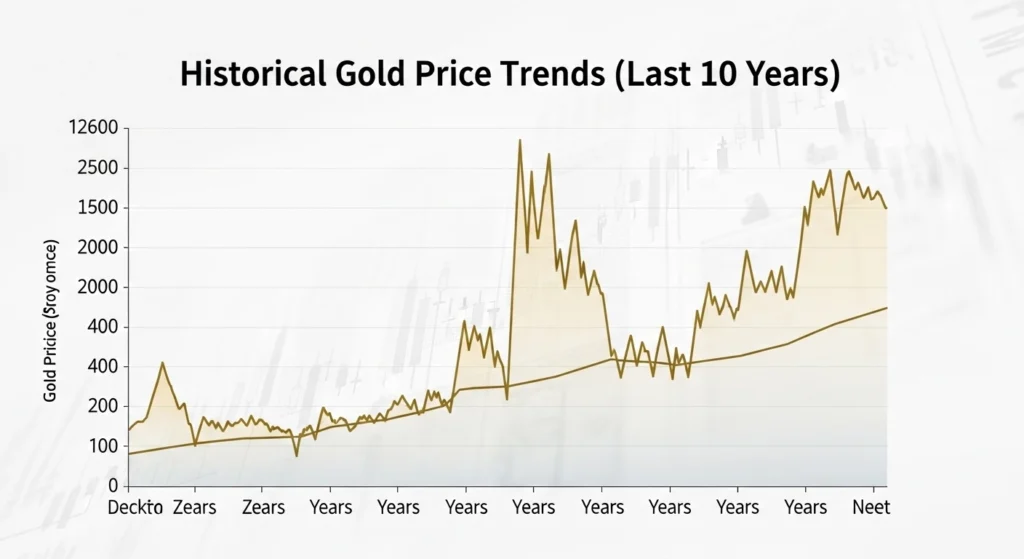 Historical Gold Price Trends Last 10 Years