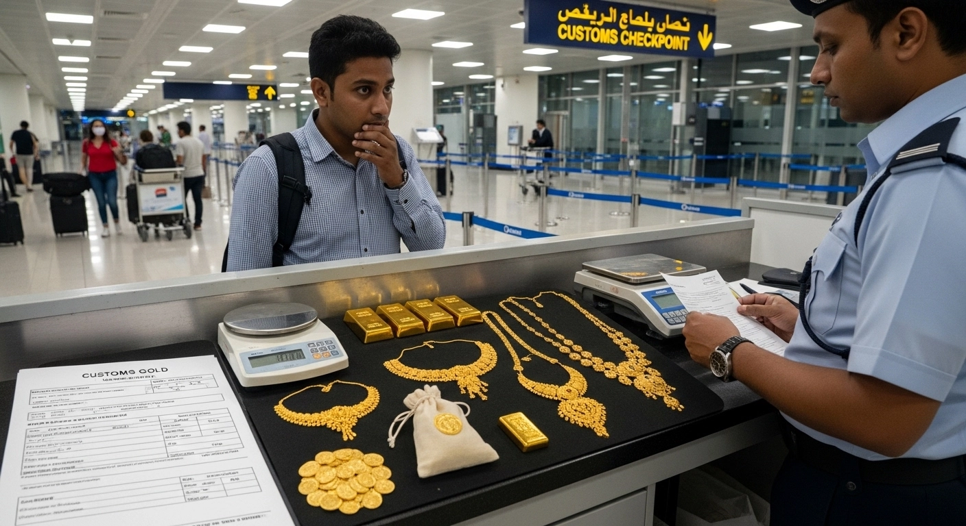 How much gold can you carry from Dubai to India