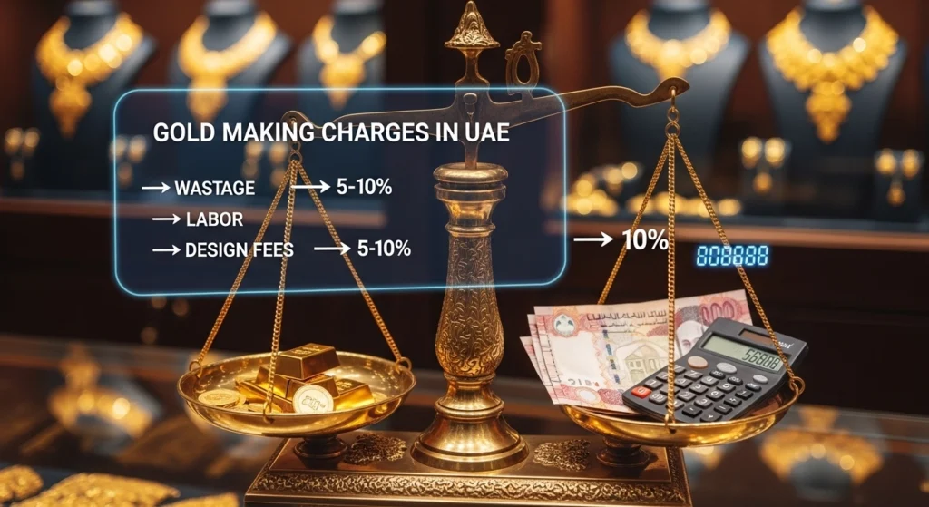 Typical Gold Making Charges in UAE