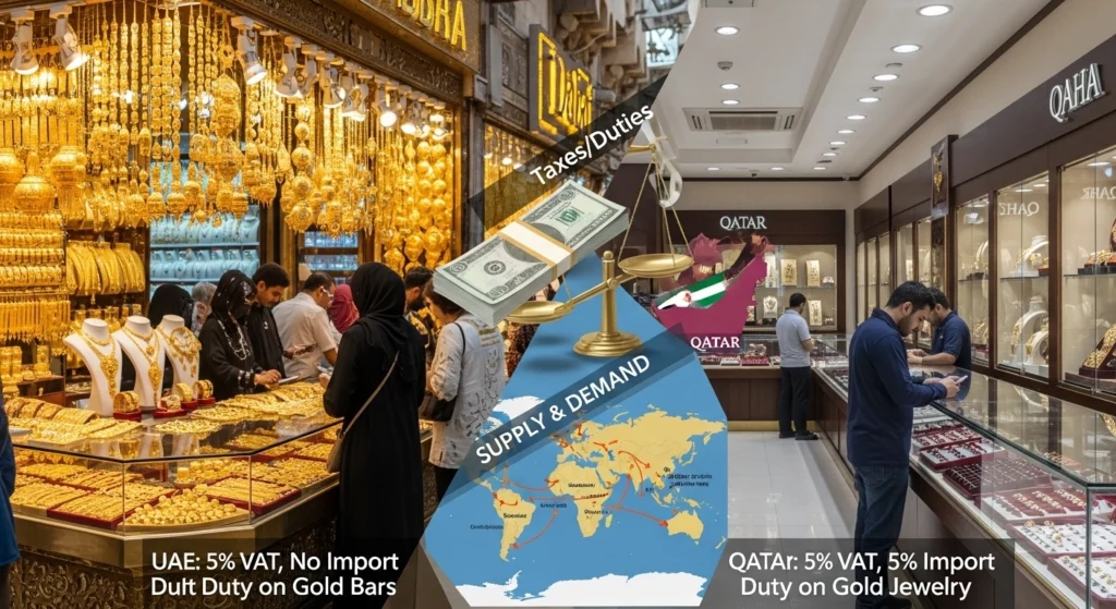 Why Gold Prices Differ Between UAE and Qatar
